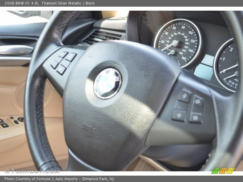 Titanium Silver Metallic / Black 2008 BMW X5 4.8i