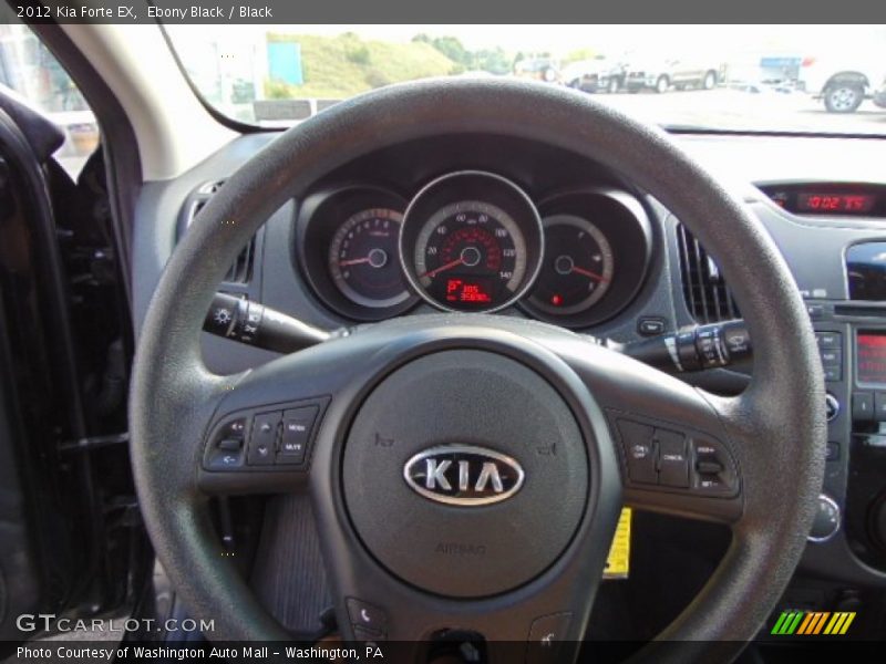 Ebony Black / Black 2012 Kia Forte EX
