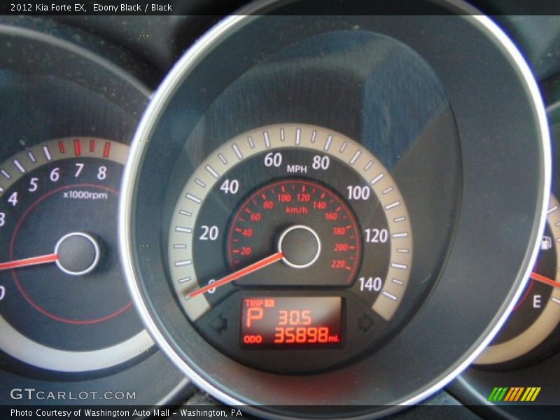 Ebony Black / Black 2012 Kia Forte EX