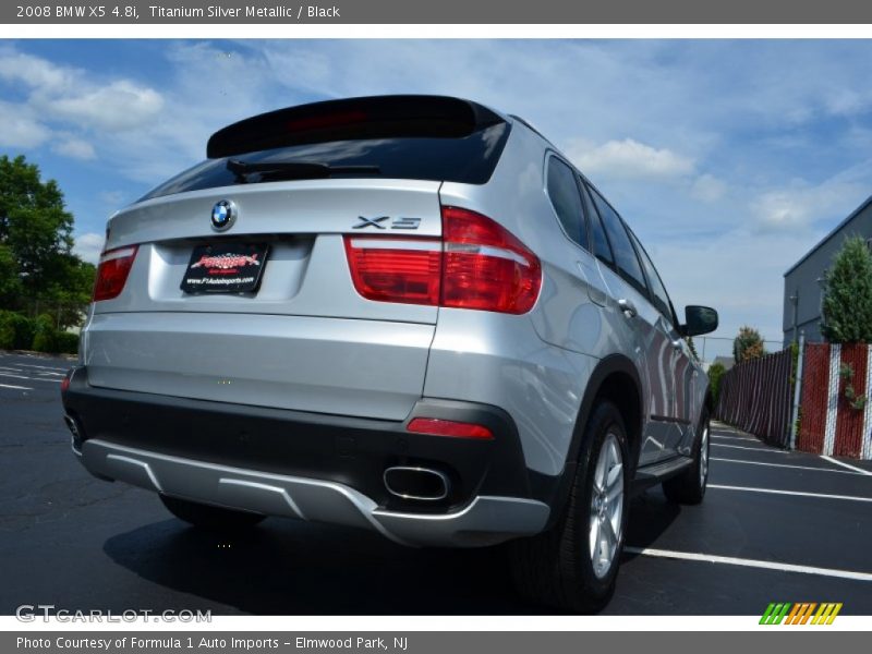 Titanium Silver Metallic / Black 2008 BMW X5 4.8i