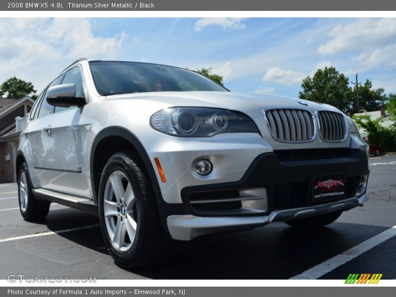 Titanium Silver Metallic / Black 2008 BMW X5 4.8i