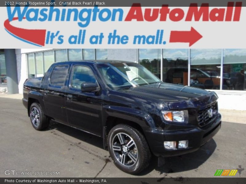 Crystal Black Pearl / Black 2012 Honda Ridgeline Sport