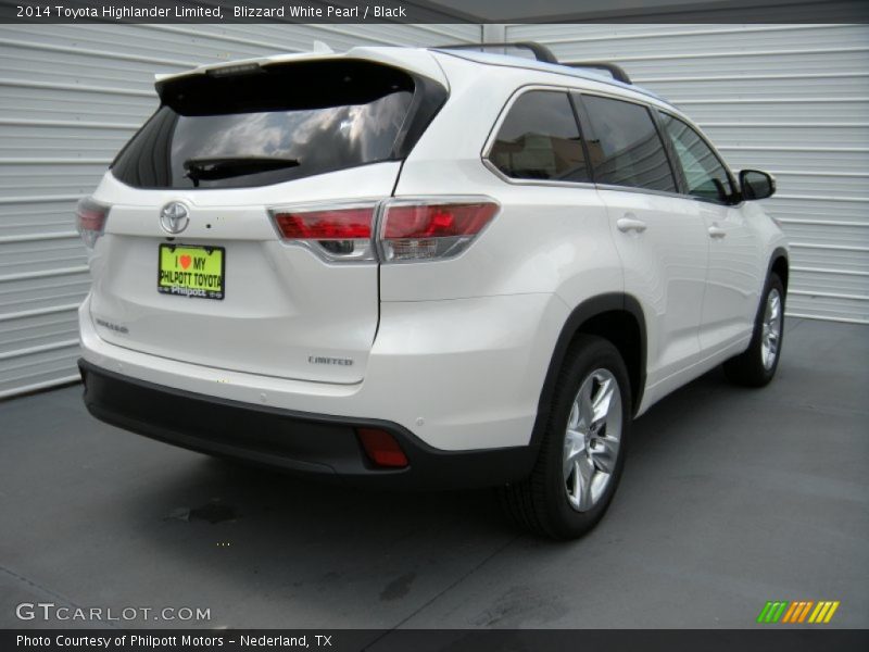 Blizzard White Pearl / Black 2014 Toyota Highlander Limited