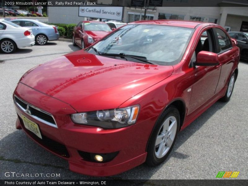 Rally Red Pearl / Black 2009 Mitsubishi Lancer ES