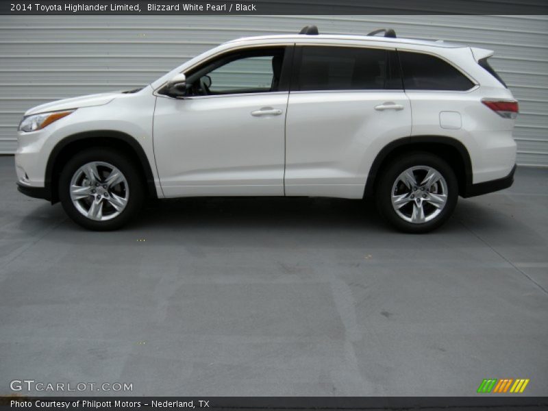 Blizzard White Pearl / Black 2014 Toyota Highlander Limited