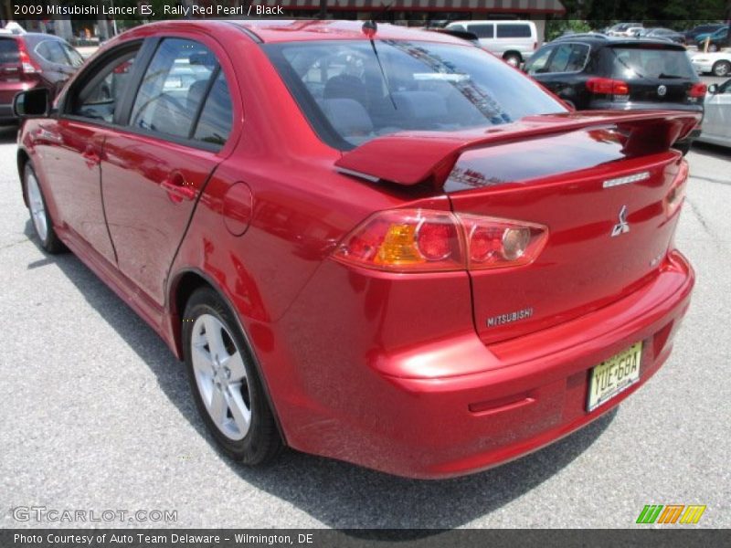 Rally Red Pearl / Black 2009 Mitsubishi Lancer ES