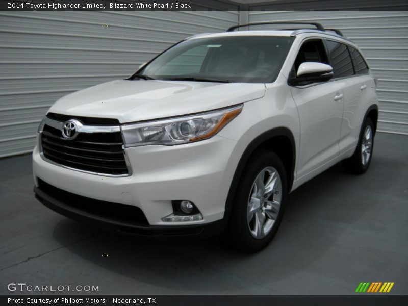 Blizzard White Pearl / Black 2014 Toyota Highlander Limited