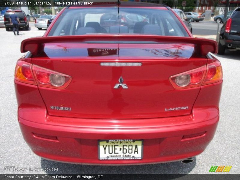 Rally Red Pearl / Black 2009 Mitsubishi Lancer ES