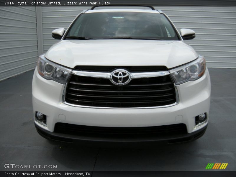 Blizzard White Pearl / Black 2014 Toyota Highlander Limited