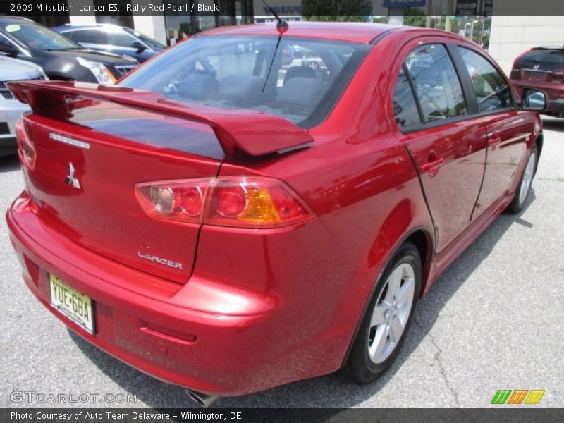 Rally Red Pearl / Black 2009 Mitsubishi Lancer ES