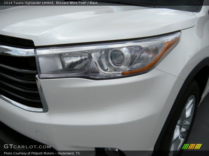 Blizzard White Pearl / Black 2014 Toyota Highlander Limited