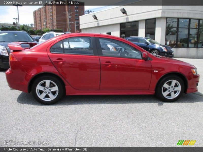 Rally Red Pearl / Black 2009 Mitsubishi Lancer ES