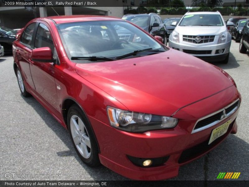 Rally Red Pearl / Black 2009 Mitsubishi Lancer ES