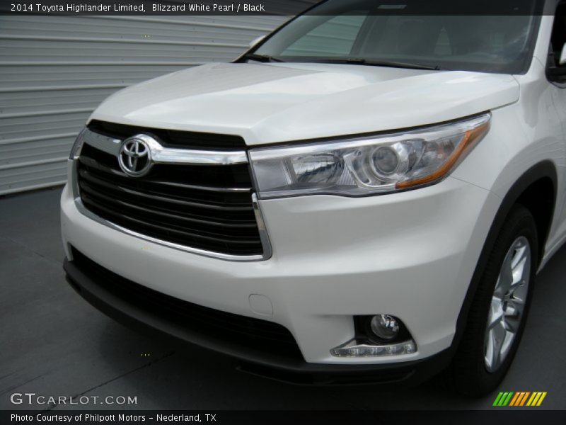 Blizzard White Pearl / Black 2014 Toyota Highlander Limited