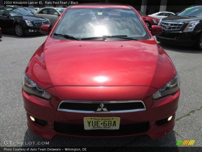 Rally Red Pearl / Black 2009 Mitsubishi Lancer ES