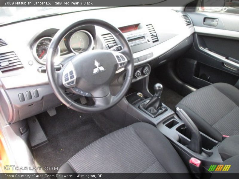 Rally Red Pearl / Black 2009 Mitsubishi Lancer ES