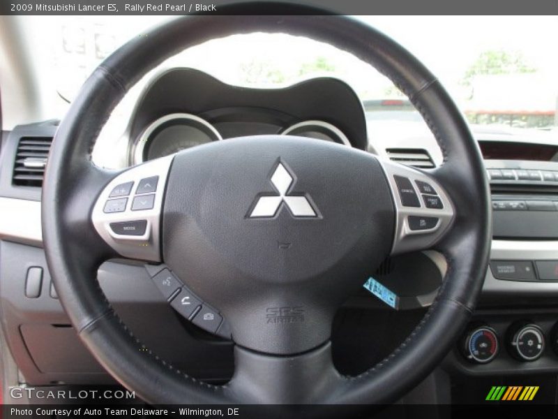 Rally Red Pearl / Black 2009 Mitsubishi Lancer ES