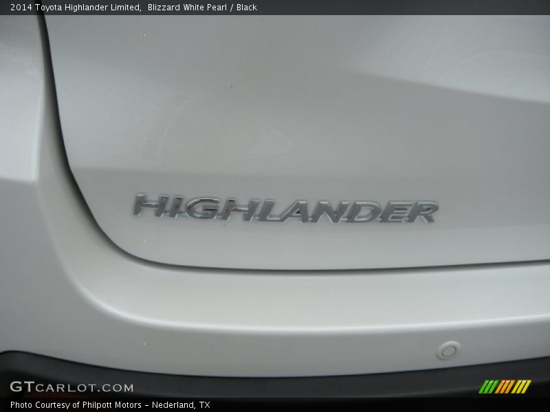 Blizzard White Pearl / Black 2014 Toyota Highlander Limited