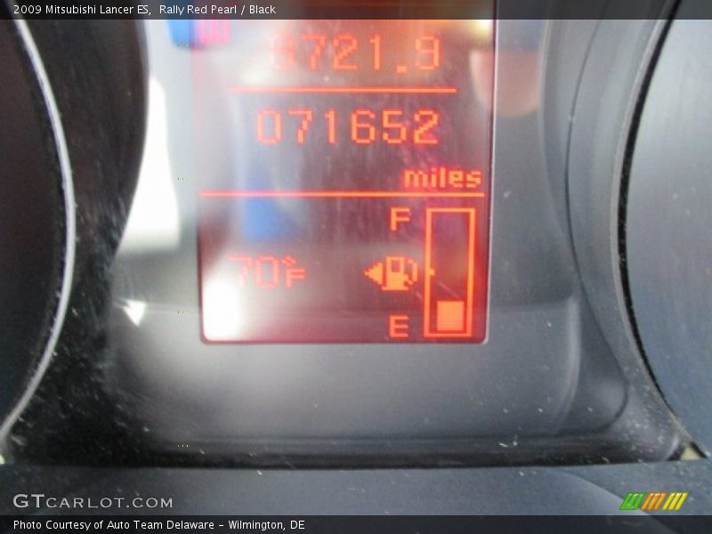 Rally Red Pearl / Black 2009 Mitsubishi Lancer ES