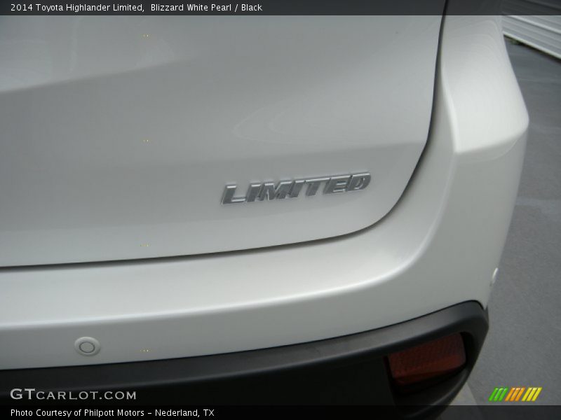 Blizzard White Pearl / Black 2014 Toyota Highlander Limited