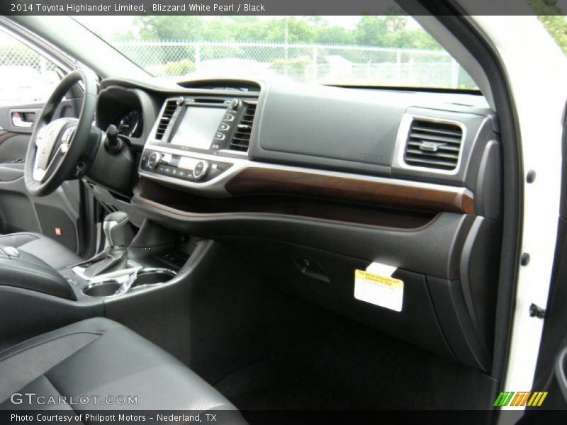 Blizzard White Pearl / Black 2014 Toyota Highlander Limited
