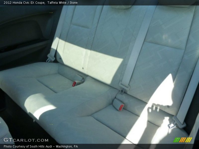 Taffeta White / Stone 2012 Honda Civic EX Coupe