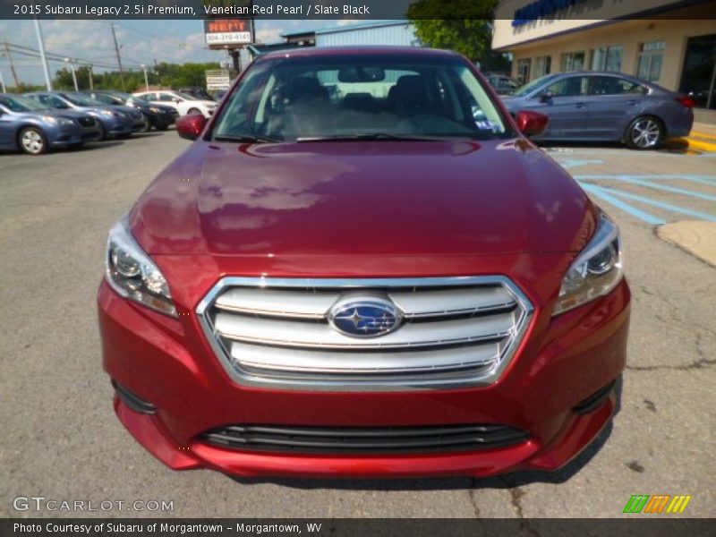 Venetian Red Pearl / Slate Black 2015 Subaru Legacy 2.5i Premium