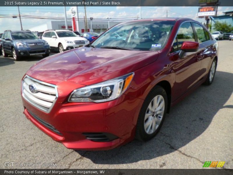Venetian Red Pearl / Slate Black 2015 Subaru Legacy 2.5i Premium