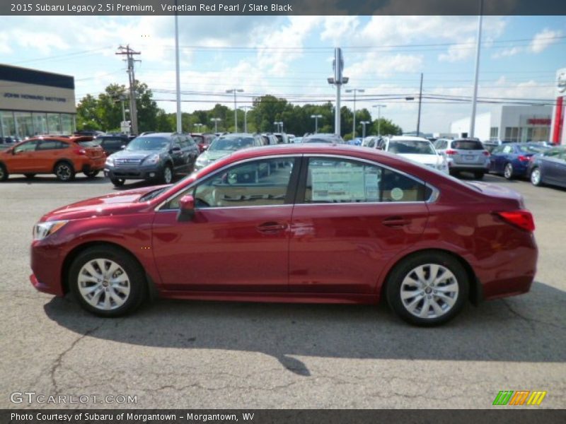 Venetian Red Pearl / Slate Black 2015 Subaru Legacy 2.5i Premium