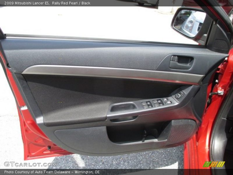 Rally Red Pearl / Black 2009 Mitsubishi Lancer ES