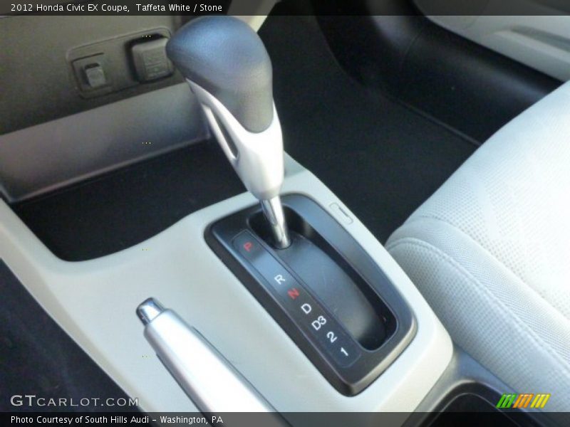 Taffeta White / Stone 2012 Honda Civic EX Coupe