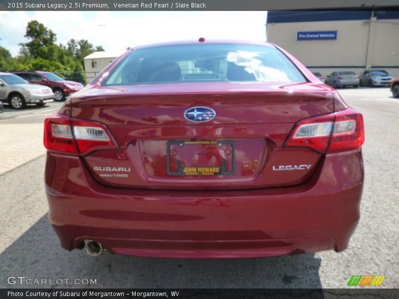 Venetian Red Pearl / Slate Black 2015 Subaru Legacy 2.5i Premium