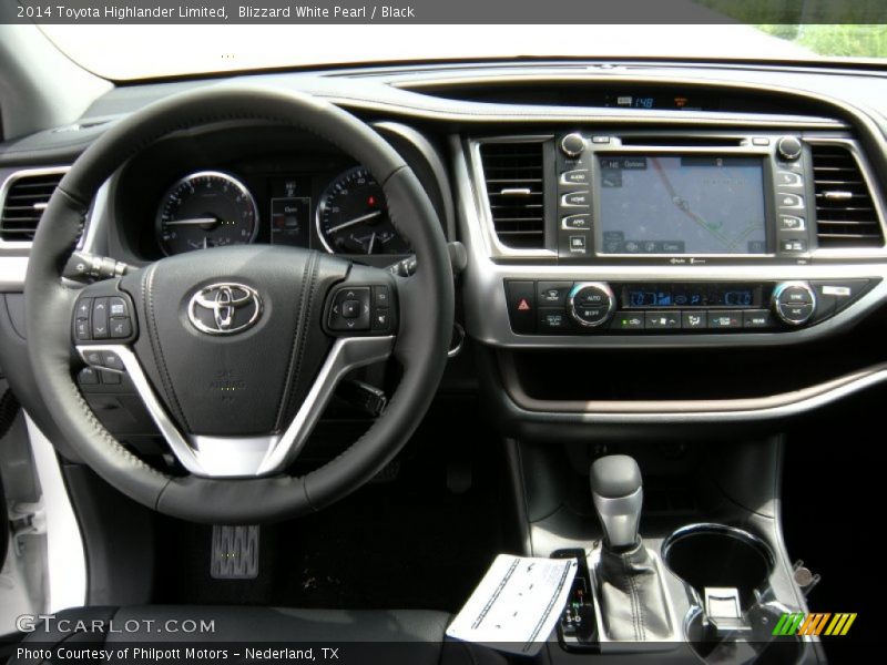 Blizzard White Pearl / Black 2014 Toyota Highlander Limited