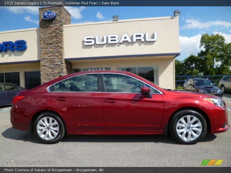 Venetian Red Pearl / Slate Black 2015 Subaru Legacy 2.5i Premium