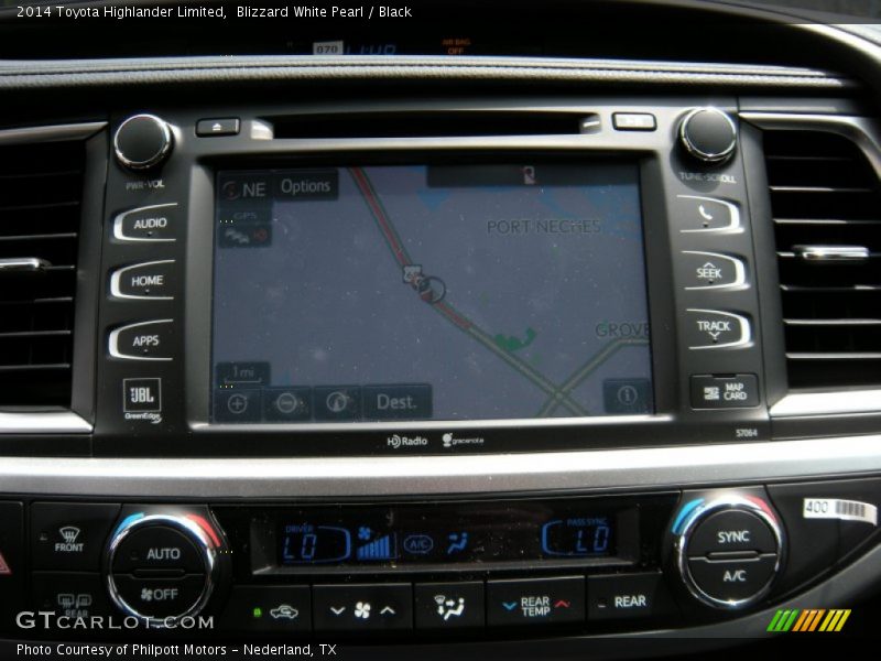 Blizzard White Pearl / Black 2014 Toyota Highlander Limited