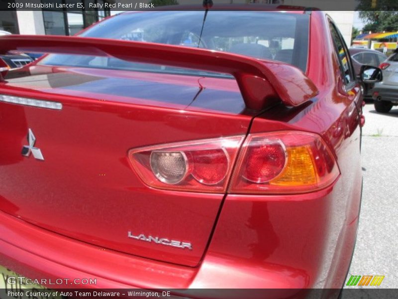 Rally Red Pearl / Black 2009 Mitsubishi Lancer ES