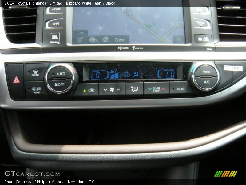 Blizzard White Pearl / Black 2014 Toyota Highlander Limited