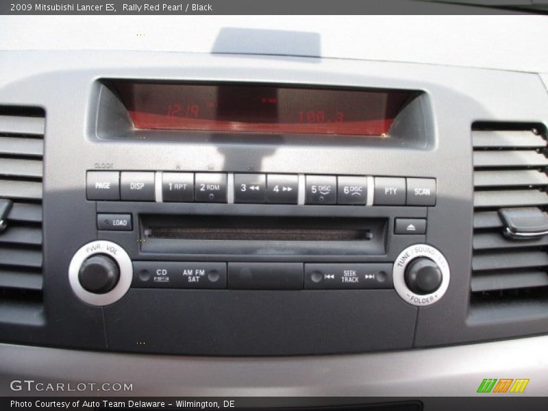 Rally Red Pearl / Black 2009 Mitsubishi Lancer ES