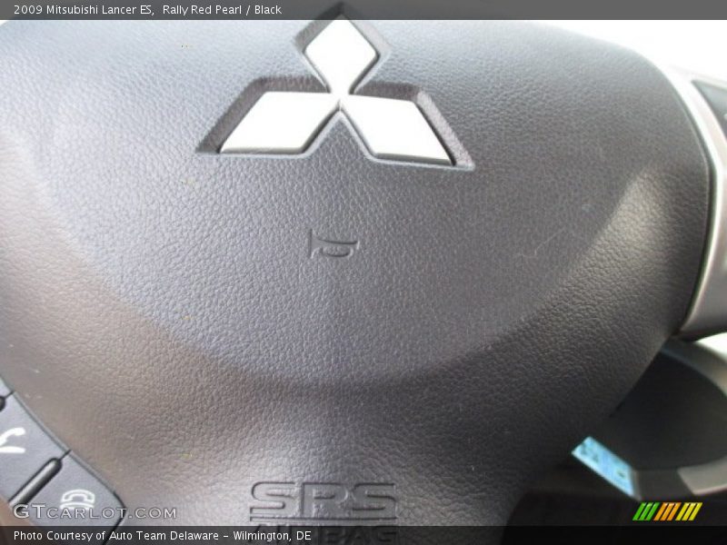 Rally Red Pearl / Black 2009 Mitsubishi Lancer ES