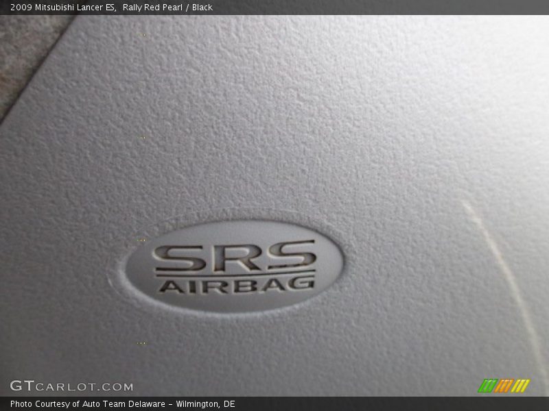 Rally Red Pearl / Black 2009 Mitsubishi Lancer ES