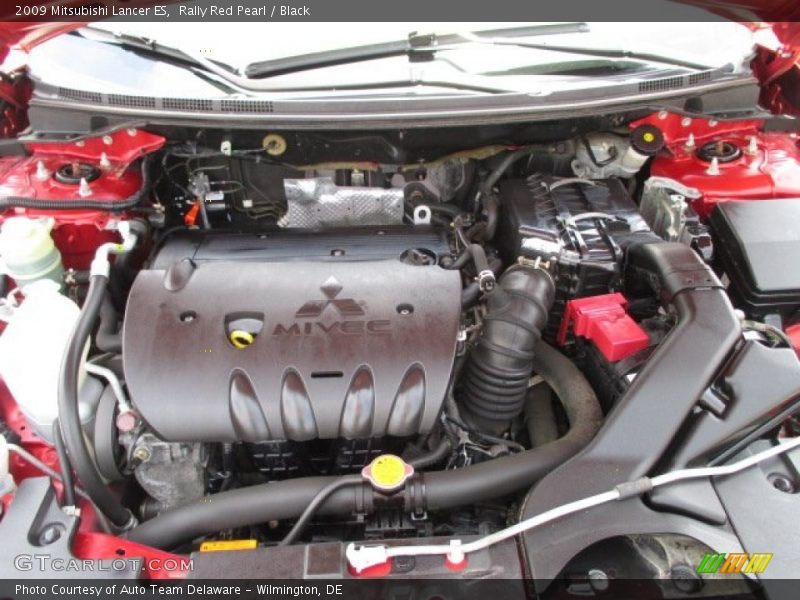 Rally Red Pearl / Black 2009 Mitsubishi Lancer ES