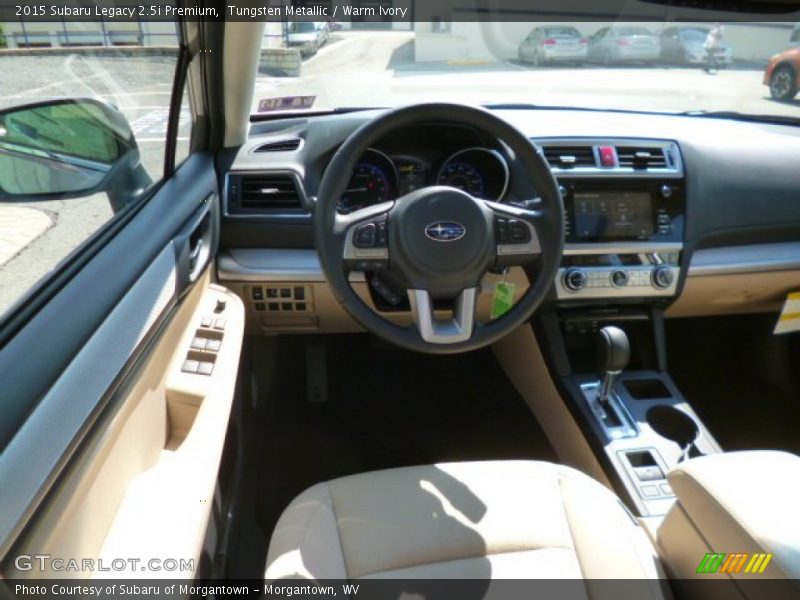 Tungsten Metallic / Warm Ivory 2015 Subaru Legacy 2.5i Premium