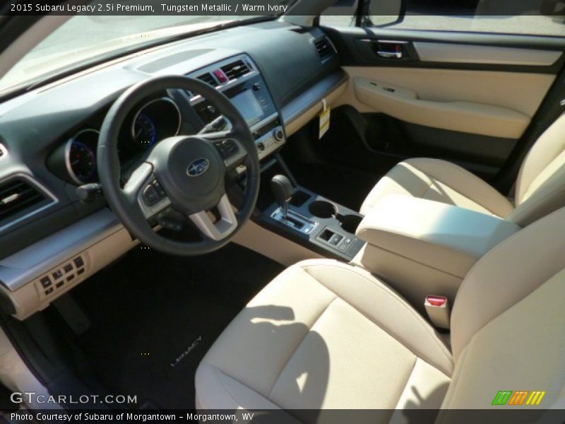 Tungsten Metallic / Warm Ivory 2015 Subaru Legacy 2.5i Premium