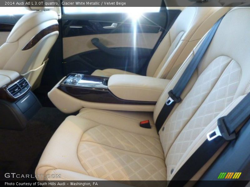 Glacier White Metallic / Velvet Beige 2014 Audi A8 L 3.0T quattro