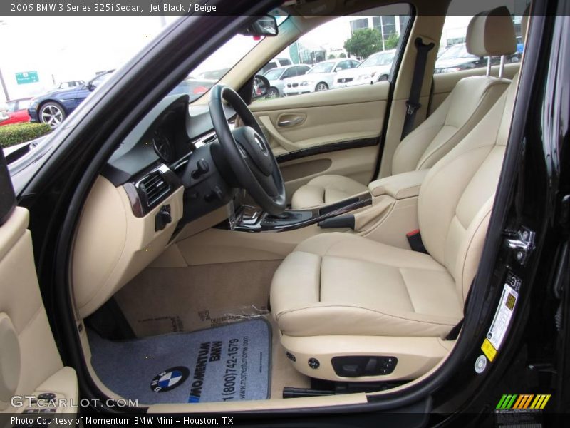 Jet Black / Beige 2006 BMW 3 Series 325i Sedan