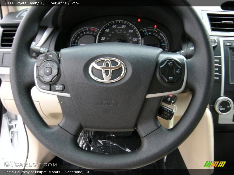 Super White / Ivory 2014 Toyota Camry LE