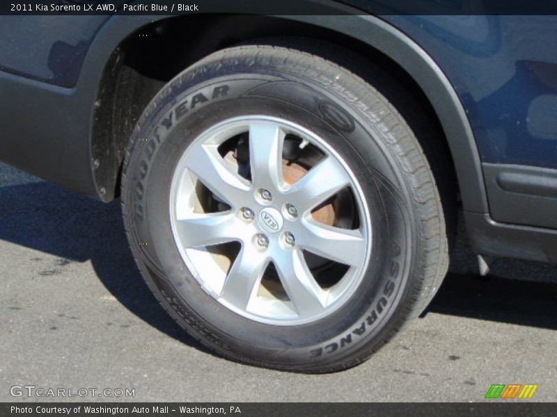 Pacific Blue / Black 2011 Kia Sorento LX AWD