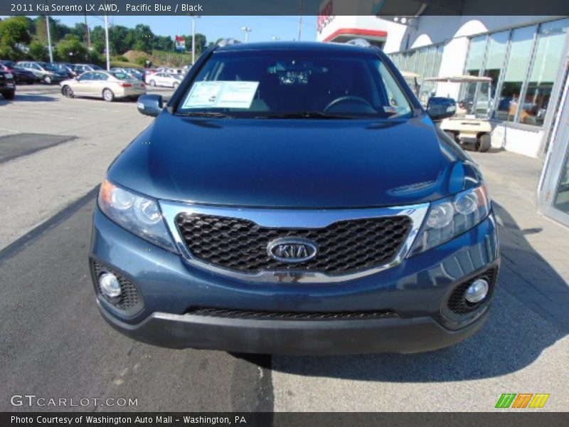 Pacific Blue / Black 2011 Kia Sorento LX AWD