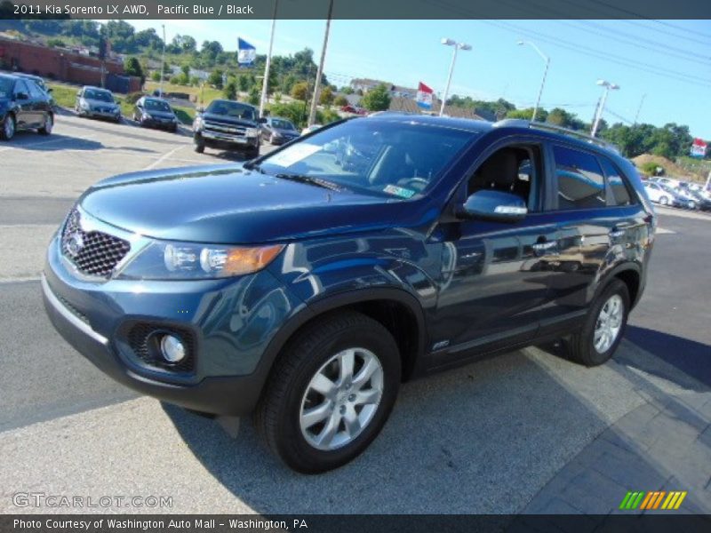 Pacific Blue / Black 2011 Kia Sorento LX AWD