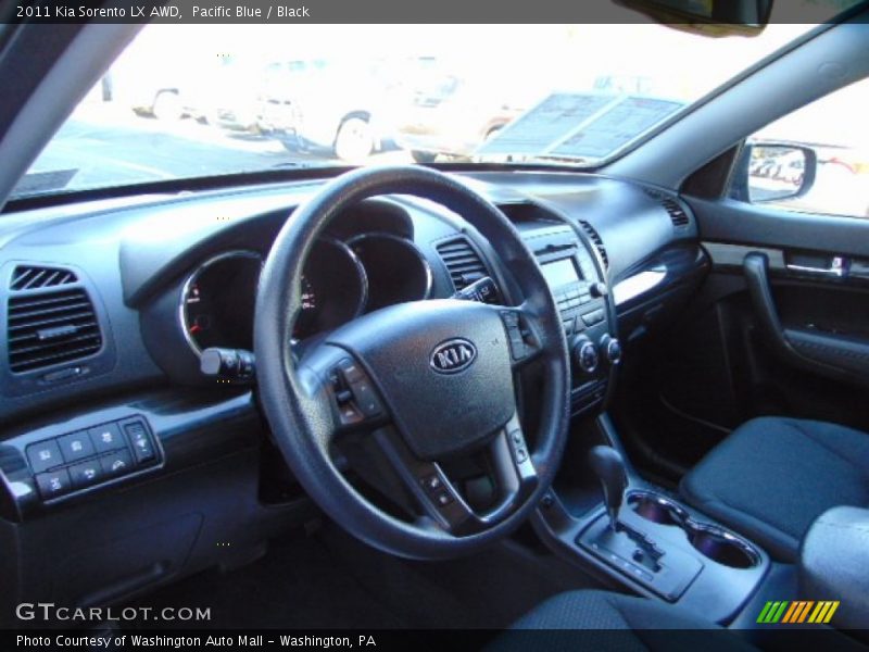 Pacific Blue / Black 2011 Kia Sorento LX AWD